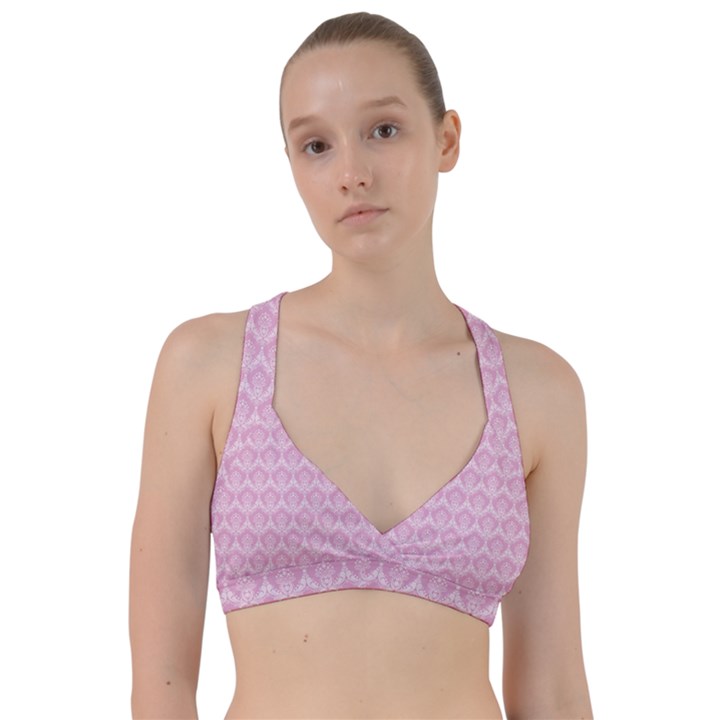 Damask Pink Sweetheart Sports Bra