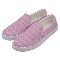 Damask Pink Men s Canvas Slip Ons by snowwhitegirl