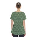 Damask Green Skirt Hem Sports Top View2