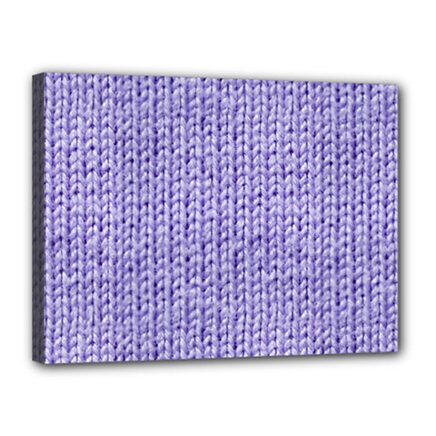 Knitted Wool Lilac Canvas 16  X 12  by snowwhitegirl