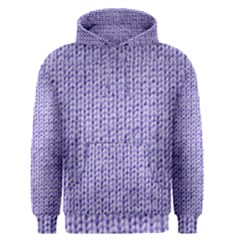 Knitted Wool Lilac Men s Pullover Hoodie by snowwhitegirl