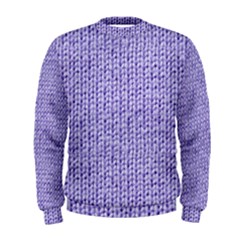 Knitted Wool Lilac Men s Sweatshirt by snowwhitegirl