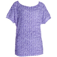 Knitted Wool Lilac Women s Oversized Tee by snowwhitegirl