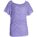 Knitted Wool Lilac Women s Oversized Tee View1