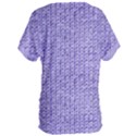 Knitted Wool Lilac Women s Oversized Tee View2