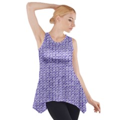 Knitted Wool Lilac Side Drop Tank Tunic by snowwhitegirl