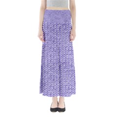 Knitted Wool Lilac Full Length Maxi Skirt by snowwhitegirl