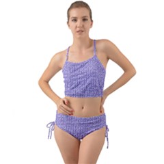 Knitted Wool Lilac Mini Tank Bikini Set by snowwhitegirl