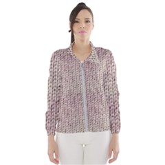 Knitted Wool Pink Light Wind Breaker (women)