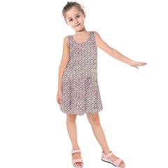 Knitted Wool Pink Light Kids  Sleeveless Dress by snowwhitegirl