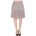 Knitted Wool Pink Light Velvet High Waist Skirt View1