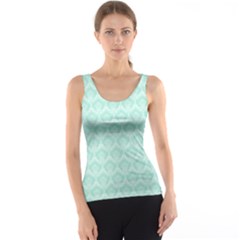 Damask Aqua Green Tank Top by snowwhitegirl