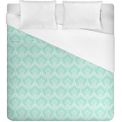 Damask Aqua Green Duvet Cover (king Size) by snowwhitegirl