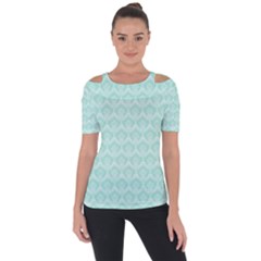 Damask Aqua Green Short Sleeve Top by snowwhitegirl