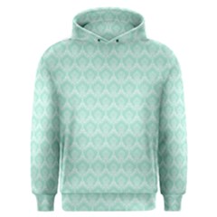 Damask Aqua Green Men s Overhead Hoodie by snowwhitegirl