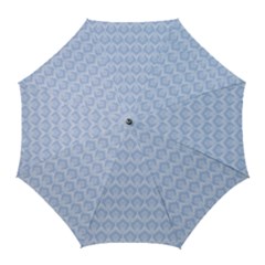 Damask Light Blue Golf Umbrellas by snowwhitegirl