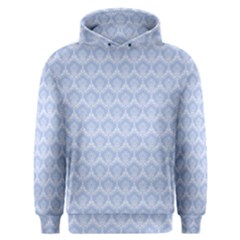 Damask Light Blue Men s Overhead Hoodie