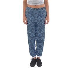 Damask Blue Women s Jogger Sweatpants by snowwhitegirl