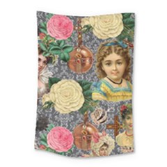 Damask Religious Victorian Grey Small Tapestry