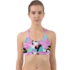 Japanese Abstract Back Web Sports Bra