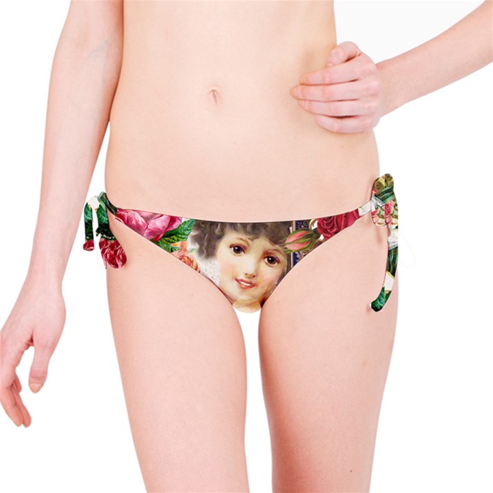 Little Girl Victorian Collage Bikini Bottom