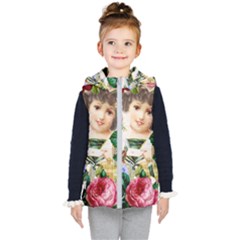 Little Girl Victorian Collage Kid s Puffer Vest