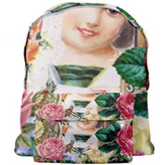 Little Girl Victorian Collage Giant Full Print Backpack