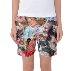 Victorian Collage Women s Basketball Shorts by snowwhitegirl