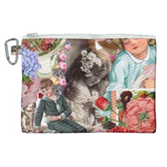 Victorian Collage Canvas Cosmetic Bag (xl) by snowwhitegirl