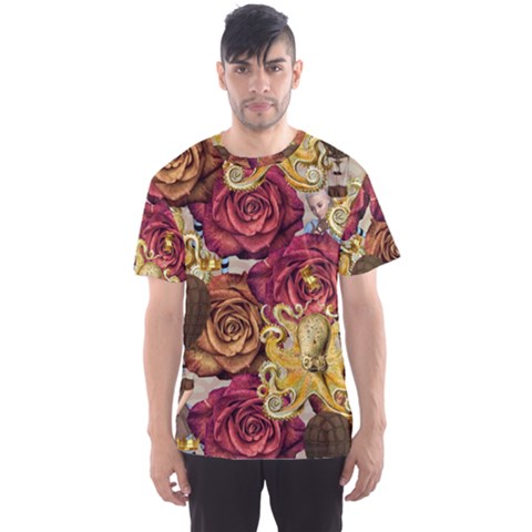 Octopus Floral Men s Sports Mesh Tee by snowwhitegirl