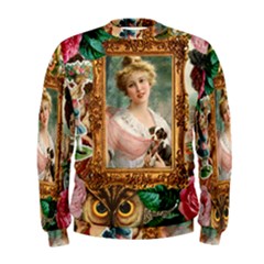 Victorian Collage Of Woman Men s Sweatshirt by snowwhitegirl