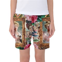 Victorian Collage Of Woman Women s Basketball Shorts by snowwhitegirl