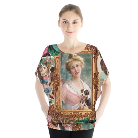 Victorian Collage Of Woman Blouse by snowwhitegirl