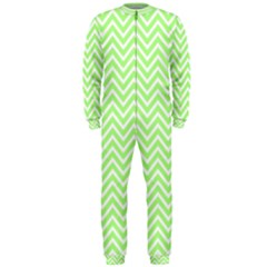 Green Chevron Onepiece Jumpsuit (men)  by snowwhitegirl