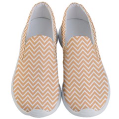 Orange Chevron Men s Lightweight Slip Ons