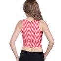 Red Chevron Racer Back Crop Top View2