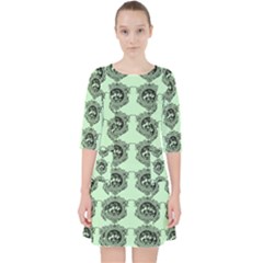 Three Women Green Pocket Dress