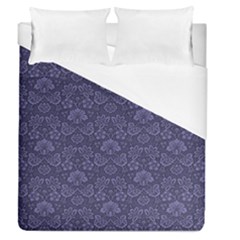 Damask Purple Duvet Cover (queen Size)