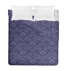 Damask Purple Duvet Cover Double Side (full/ Double Size) by snowwhitegirl