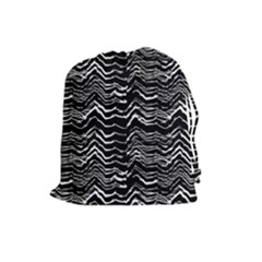 Dark Abstract Pattern Drawstring Pouches (large)  by dflcprints