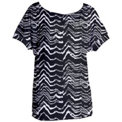 Dark Abstract Pattern Women s Oversized Tee