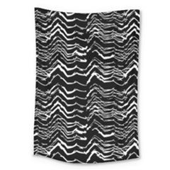 Dark Abstract Pattern Large Tapestry by dflcprints