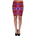 Shimmering Pond With Lotus Bloom Bodycon Skirt View1