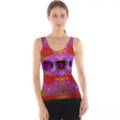 Shimmering Pond With Lotus Bloom Tank Top by pepitasart