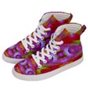 Shimmering Pond With Lotus Bloom Women s Hi-Top Skate Sneakers View2