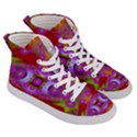 Shimmering Pond With Lotus Bloom Women s Hi-Top Skate Sneakers View3