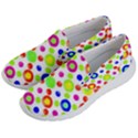 Multicolored Circles Motif Pattern Men s Lightweight Slip Ons View2