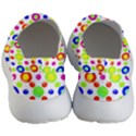 Multicolored Circles Motif Pattern Men s Lightweight Slip Ons View4