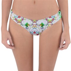 Nine Little Cartoon Dogs In The Green Grass Reversible Hipster Bikini Bottoms by pepitasart