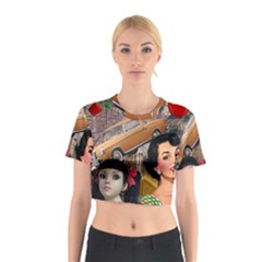 Out In The City Cotton Crop Top by snowwhitegirl